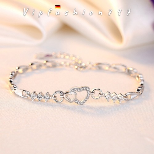 Herz mit zirkonia armband - mit,