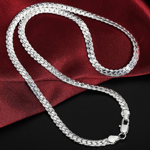 Silberkette goldkette 6mm - goldkette,