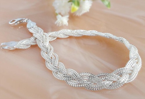 Armband silber 925 geflochten - armband,