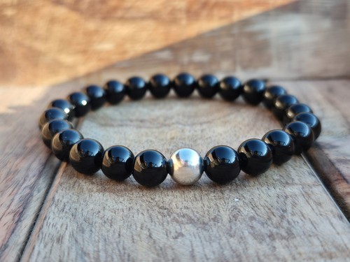 Onyx armband 925 - onyx,