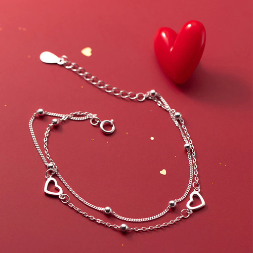 Armband herz kugel 925 - kugel,