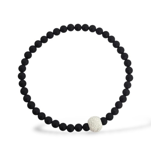 Armband onyx matt achat - armband,