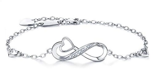 925 silber damen infinity - silber,