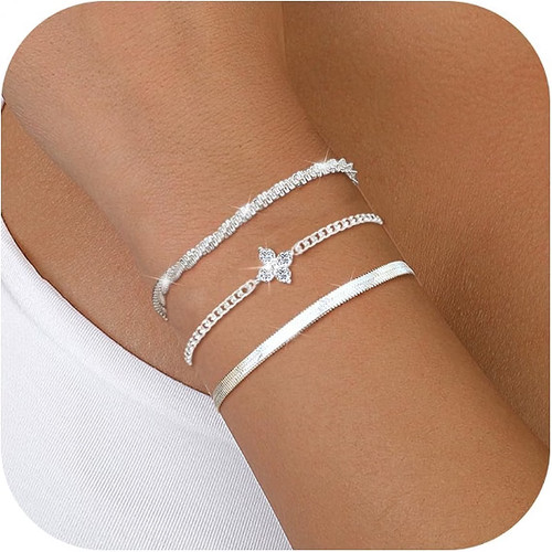Stück armband damen silber - 3,