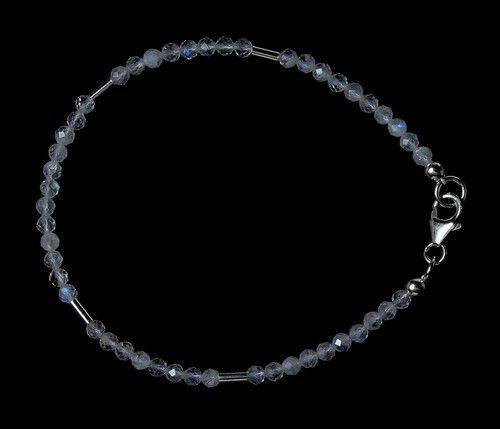 Mondstein armband blau - mondstein,
