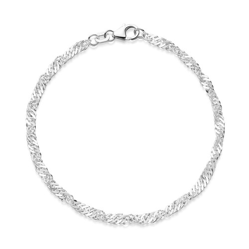 Materia damen armband - materia, silber