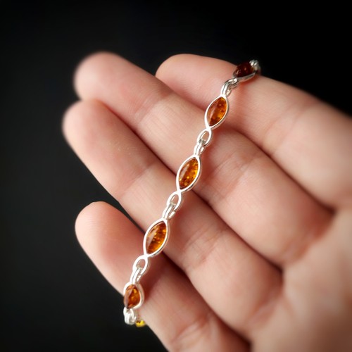 925 silber armband - mit, echtem
